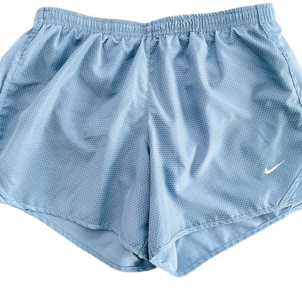 Nike Dri-Fit Light Blue Running Shorts, panty attached size XL